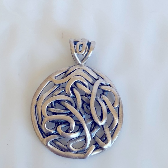 Silpada Oxidized Sterling Silver Silver Winding Pendant Necklace S 1691 - Picture 4 of 9